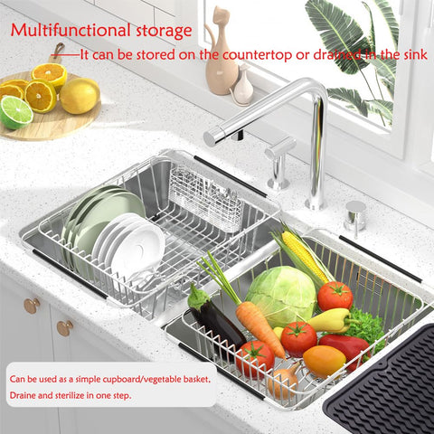 NiuYichee silicone drying mat protects counters while air-drying dishes