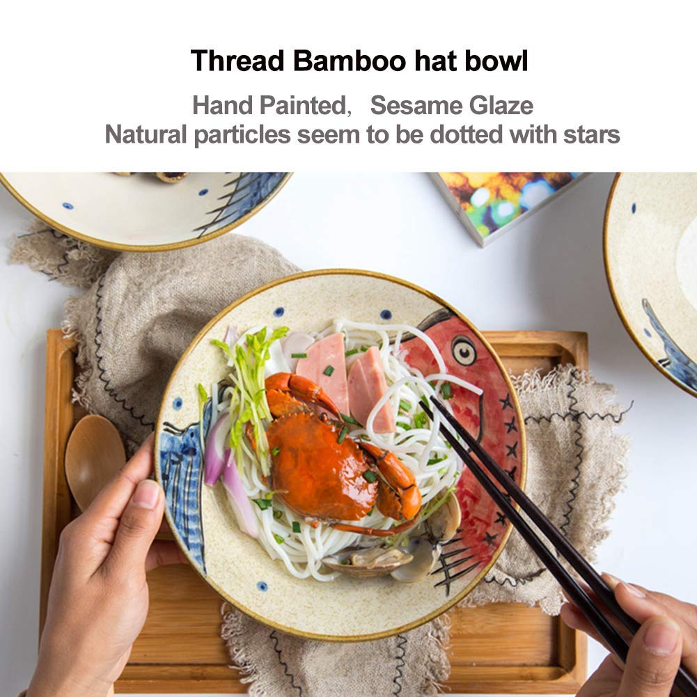 NJCHARMS dishwasher-safe ramen bowl for easy cleanup after meals.