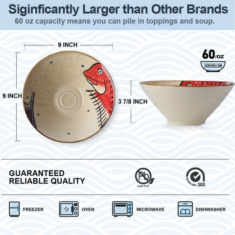 NJCHARMS hand-crafted ceramic bowl close-up shows durable glaze.