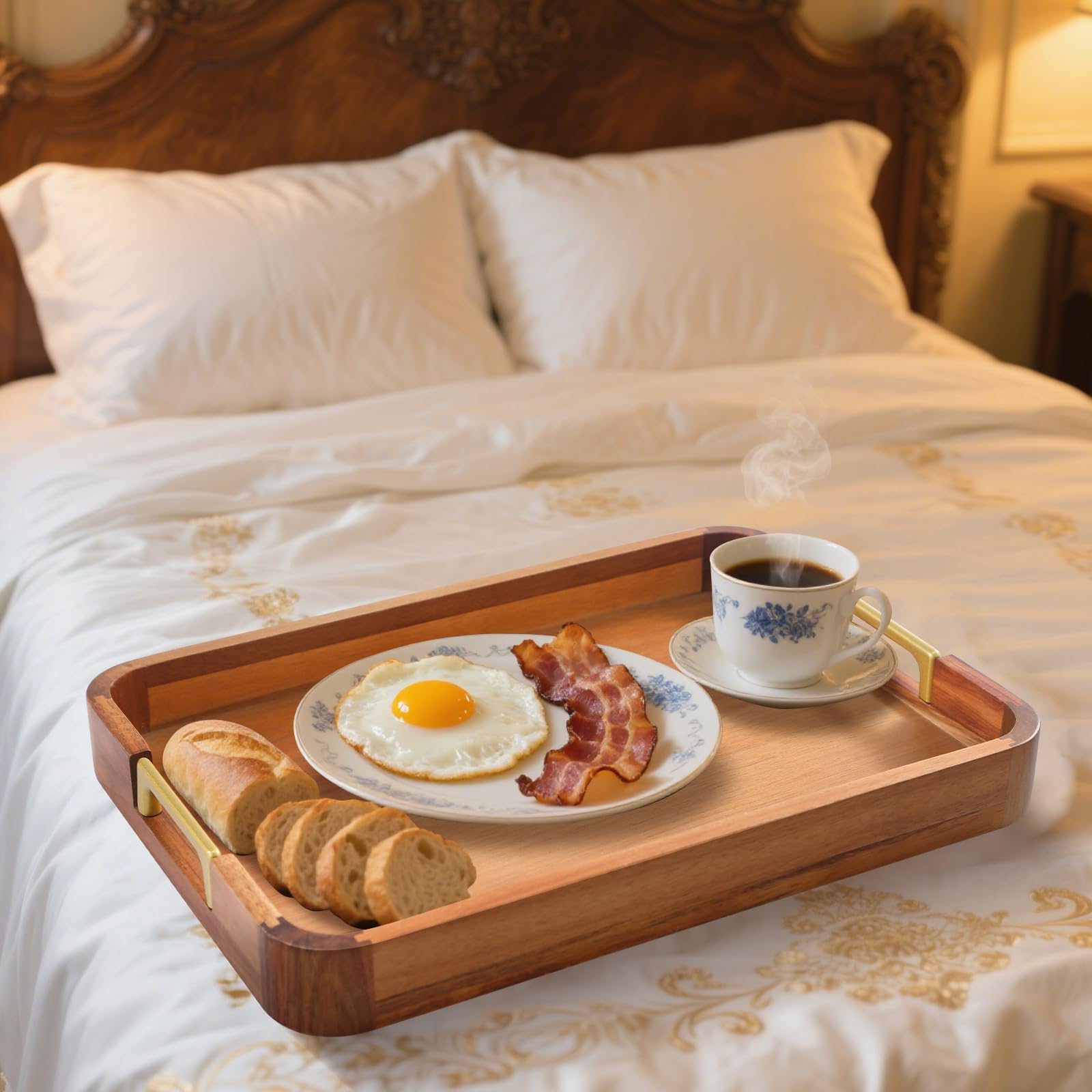 NLHL Serving tray with raised edges to keep spills contained during gatherings.