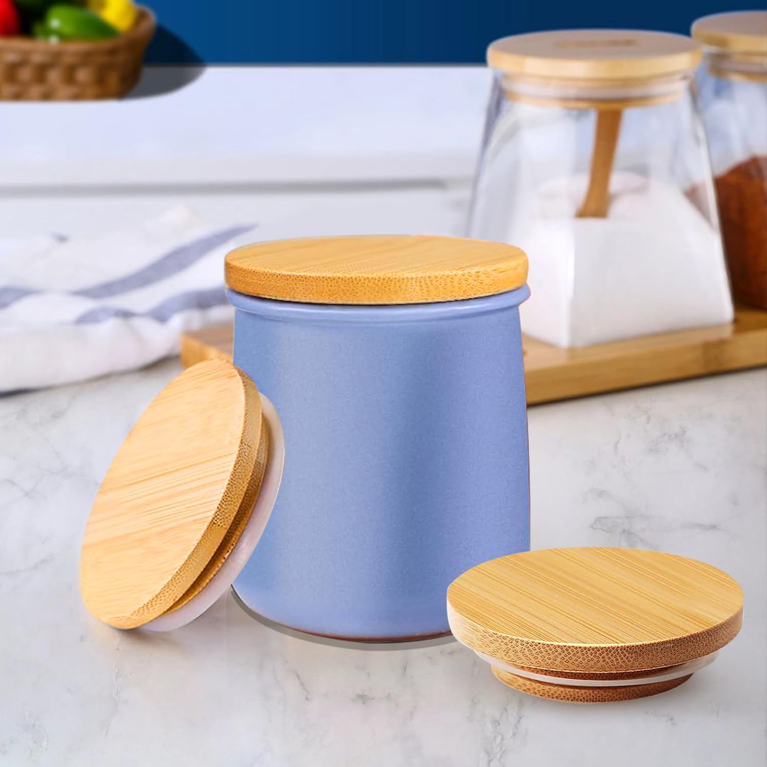 nlkacsy gift-ready lid set promotes tidy, organized kitchen.