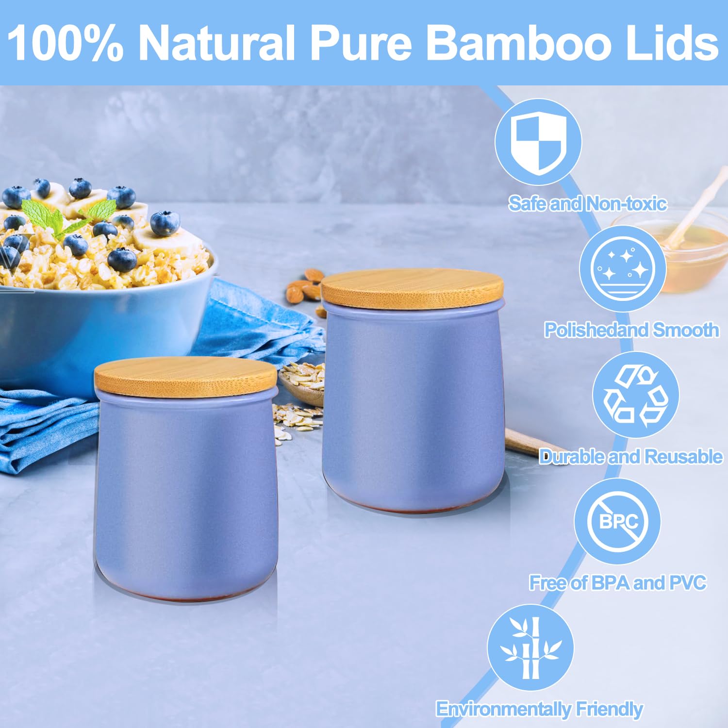 nlkacsy natural wooden lid offers plastic-free storage solution.