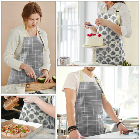 NLUS cooking apron in action at home and during barbecues.