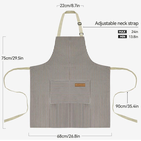 NLUS adjustable neck strap apron ensures a comfortable fit for most sizes.