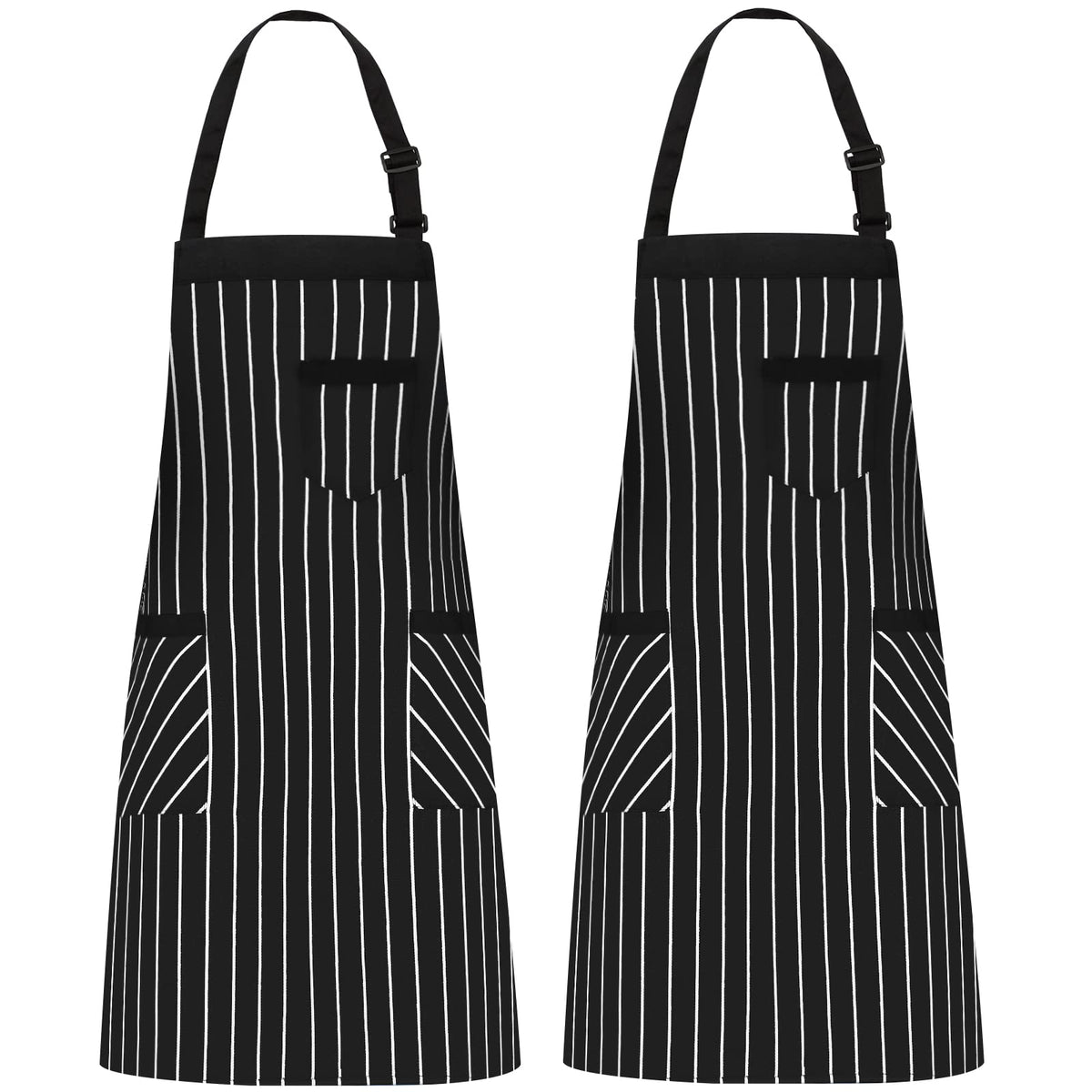 NLUS 2-pack apron with front pockets for tools and recipe cards