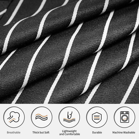 NLUS apron in kitchen setting protecting clothes during meal prep.