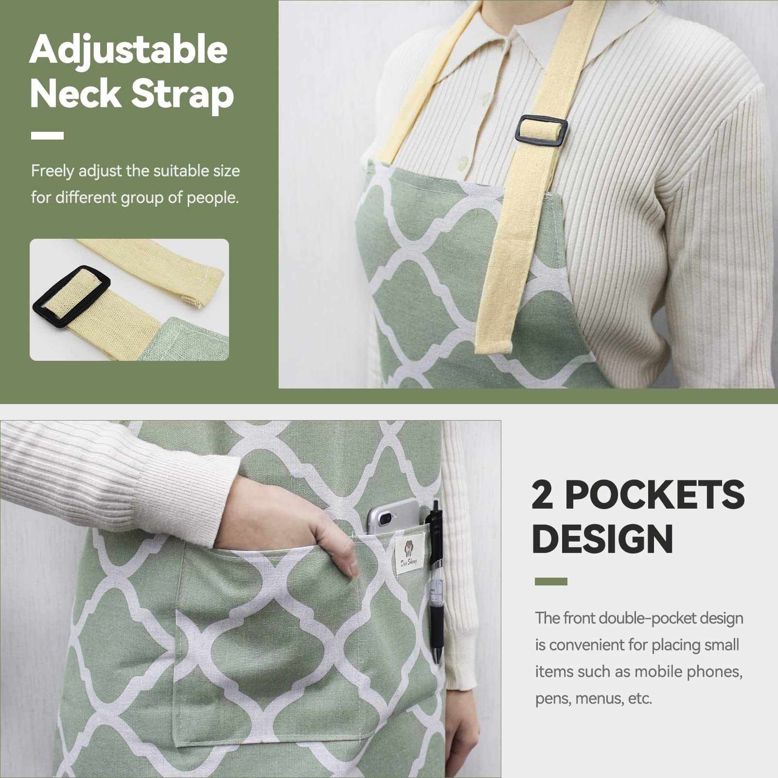 NLUS adjustable-neck close-up demonstrates easy fit for most sizes.