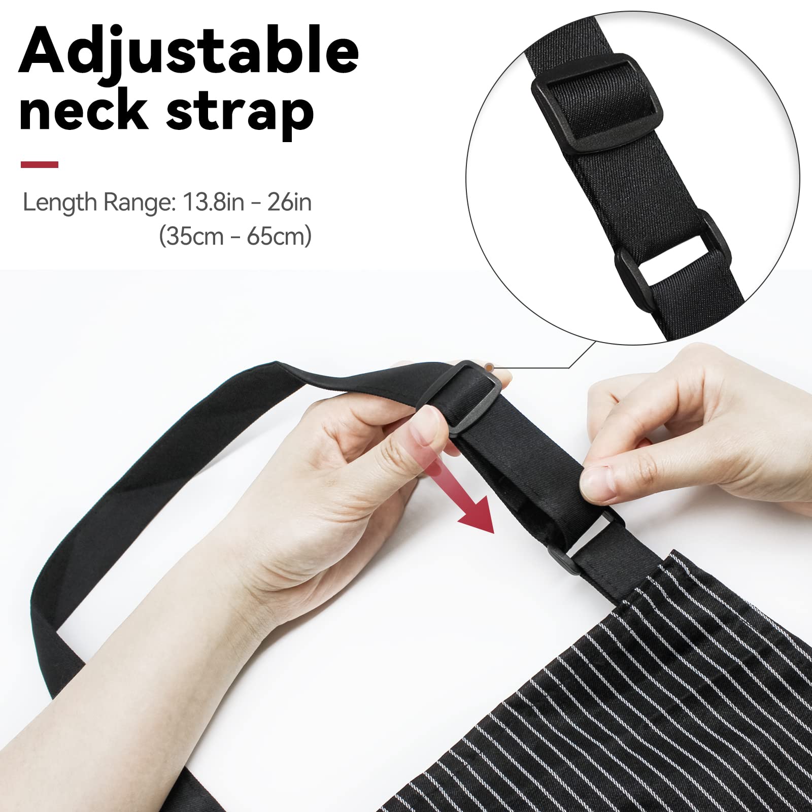 NLUS apron adjustable neck strap for comfortable fit