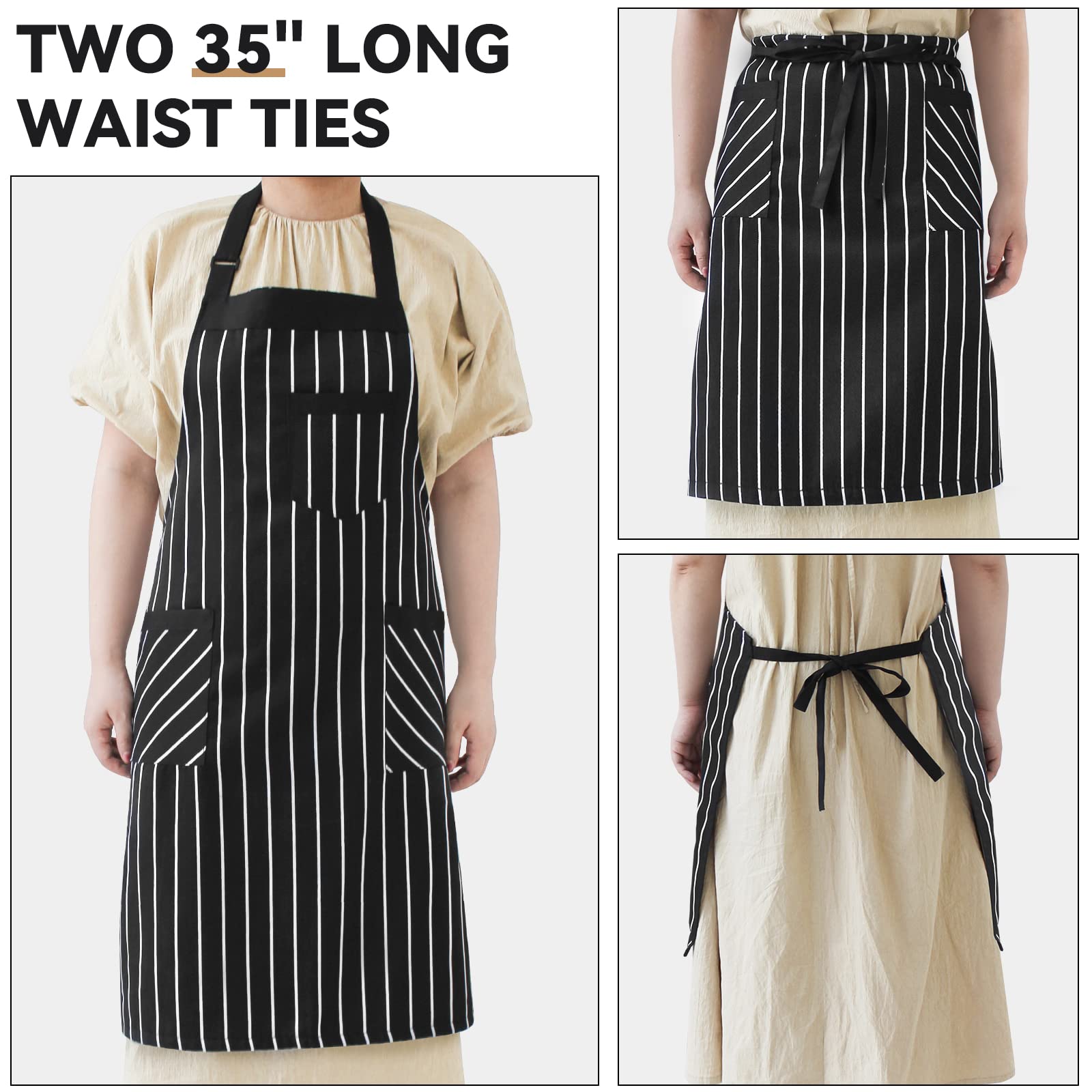 NLUS durable machine-washable apron material for easy care