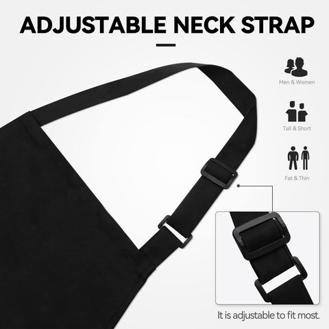 NLUS easy-care apron is machine washable for quick cleanup