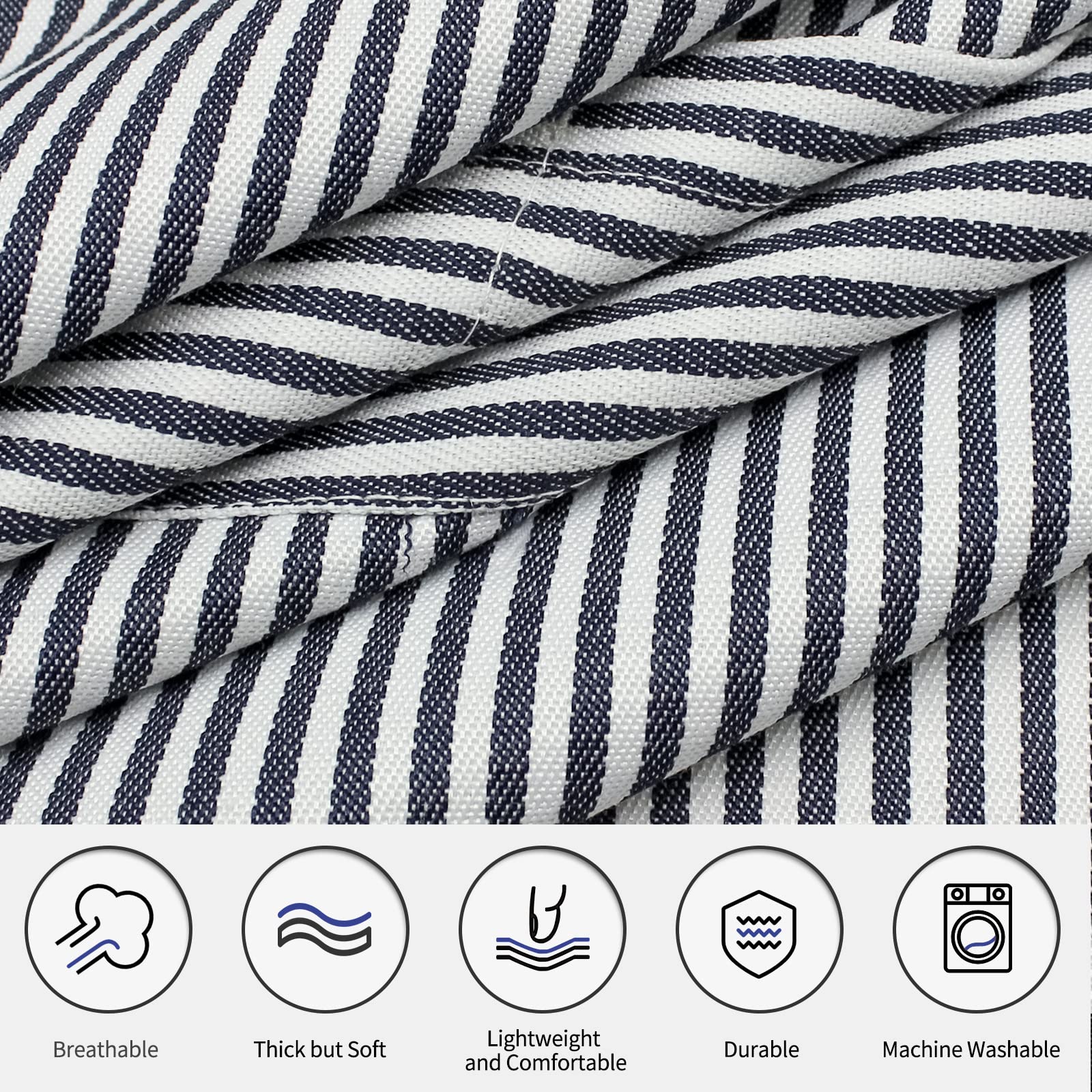 NLUS apron with two pockets, midsection, ideal for thermometer, phone, and recipe cards.