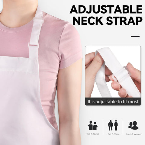 NLUS wide-size apron measuring 33.5 by 27 inches for most users.