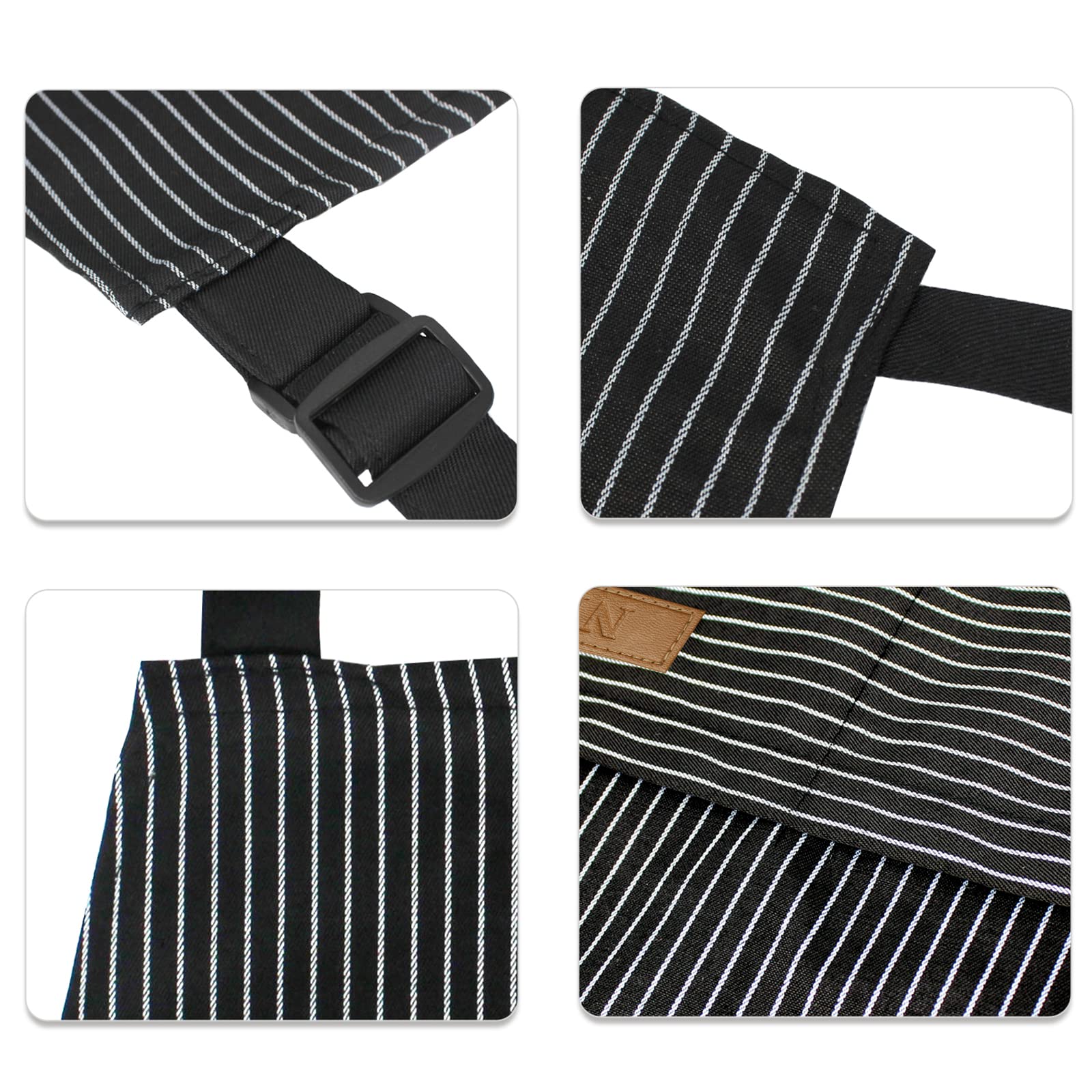 NLUS apron worn by a man and a woman