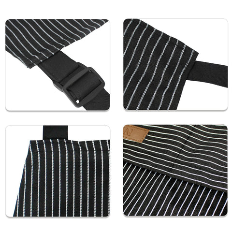 NLUS apron worn by a man and a woman