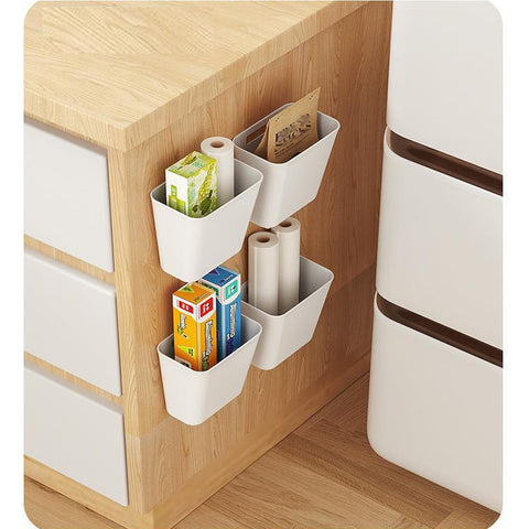 Nmgkokew bathroom cosmetics storage box holds razors and toiletries neatly.