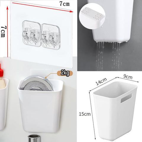 Nmgkokew fridge side storage shelf keeps condiments within reach.