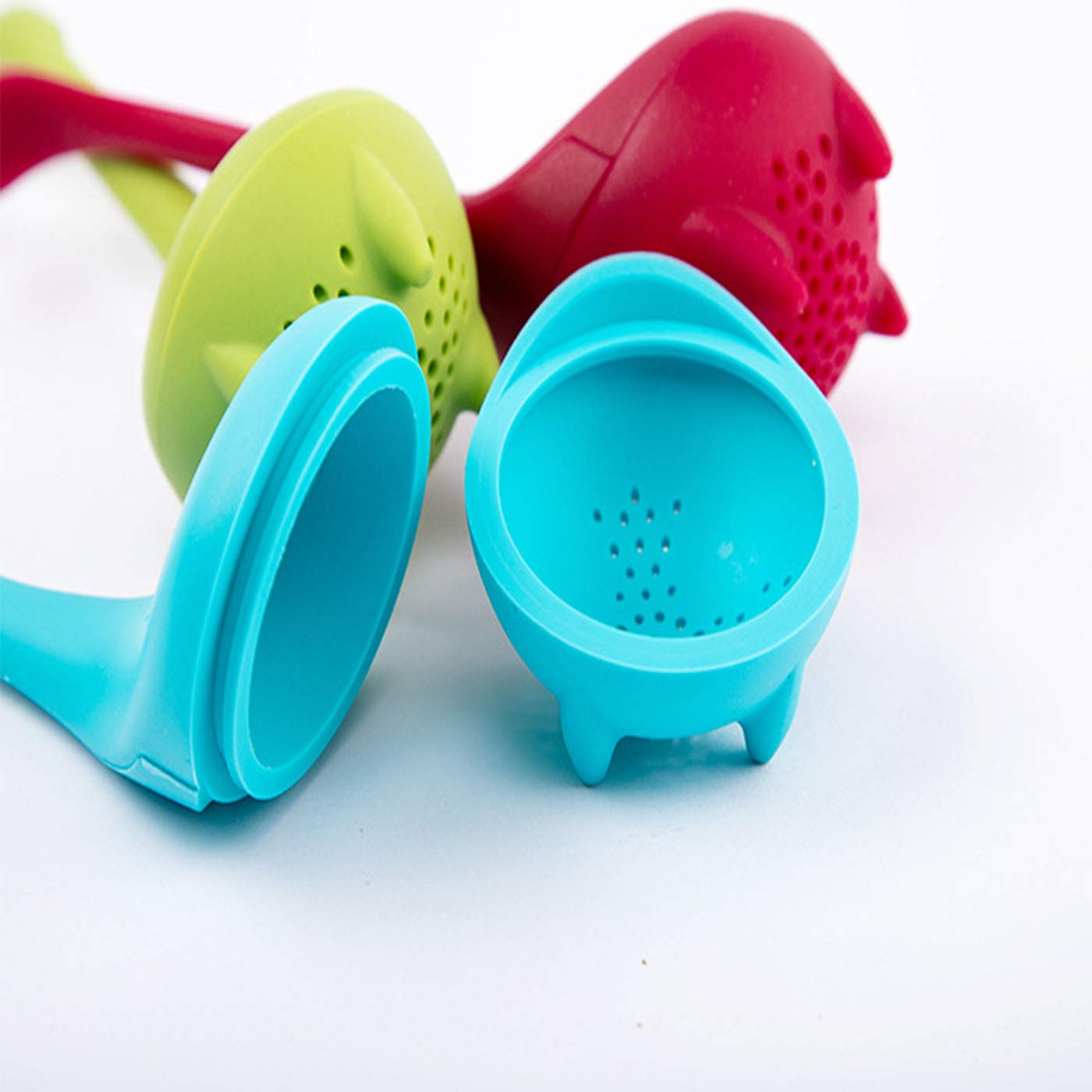 No Branded dinosaur tea infuser fuchsia ready for a quick steep