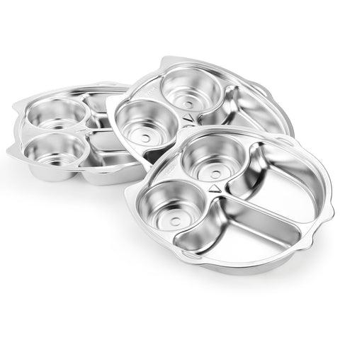 Noamus adult portion plate supports balanced snacks and meals