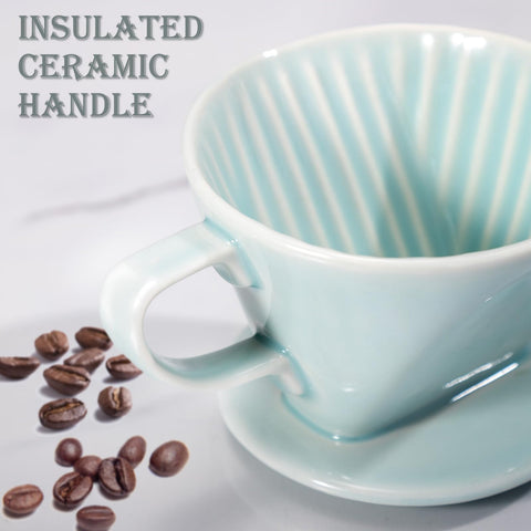 Noarixa ceramic dripper helps maintain stable brew temperature at home.