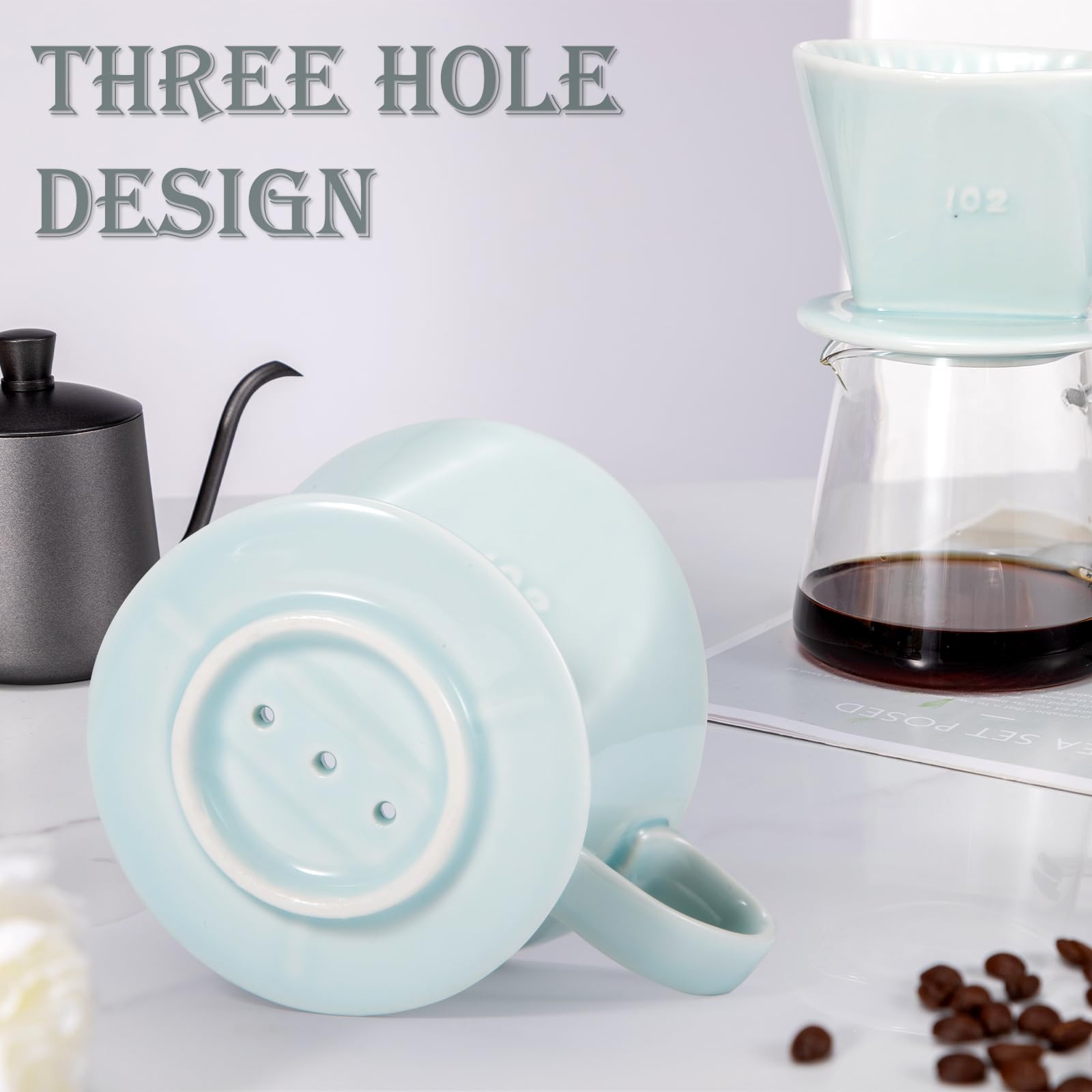 Noarixa portable dripper ideal for travel, camping, or office.