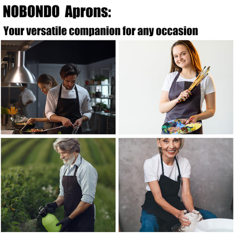 NOBONDO bulk 12-pack aprons offer versatile everyday protection for home or business.