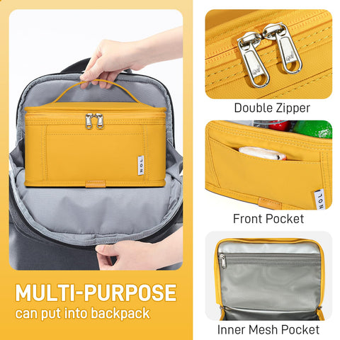 NOL insulated lunch bag with 900D polyester and PEVA liner