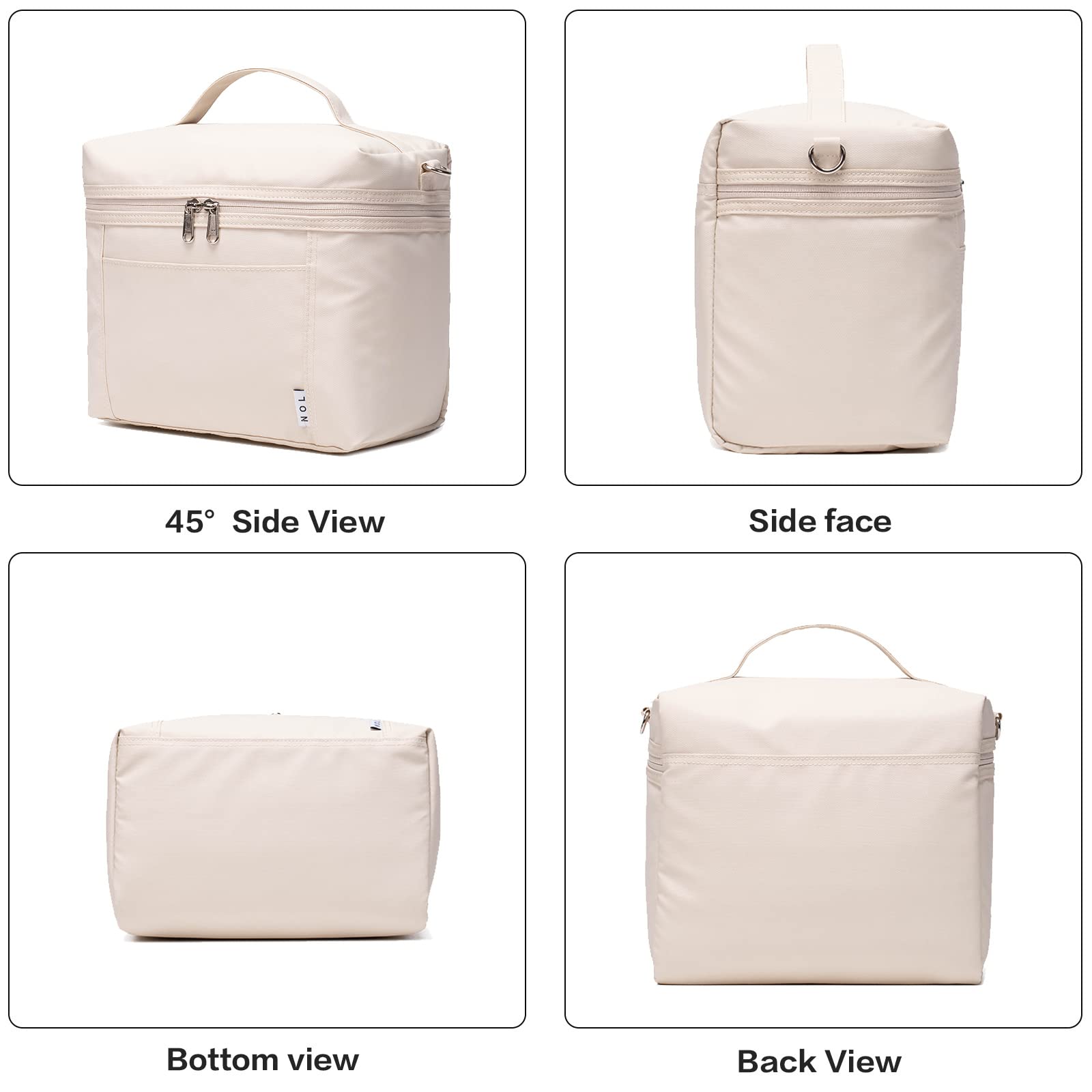 NOL lunch bag cream medium 8L size suitable for larger meals