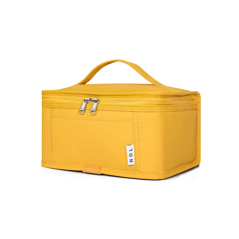 NOL earth-yellow compact insulated lunch bag keeps meals fresh at work