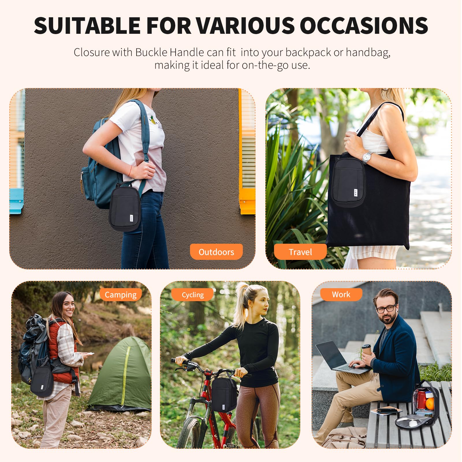 NOL waterproof nylon material resists spills and cleans quickly
