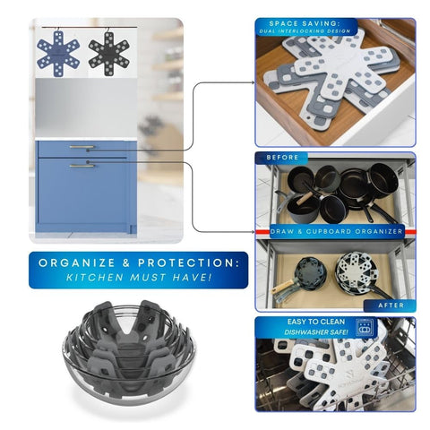 NOMADCHEF 0.31in thick pan dividers stay flexible yet durable.