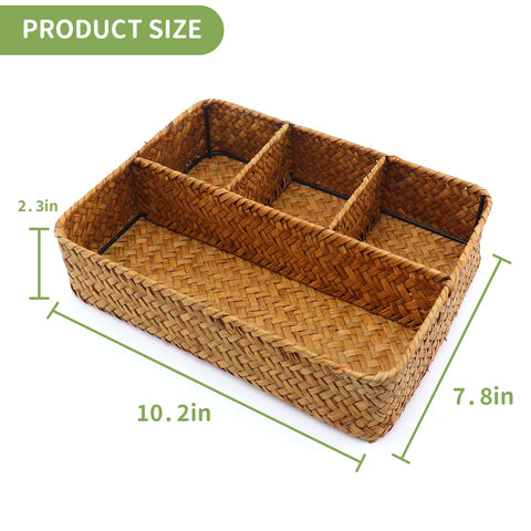 Nonam coffee station basket adds rustic charm and easy access.