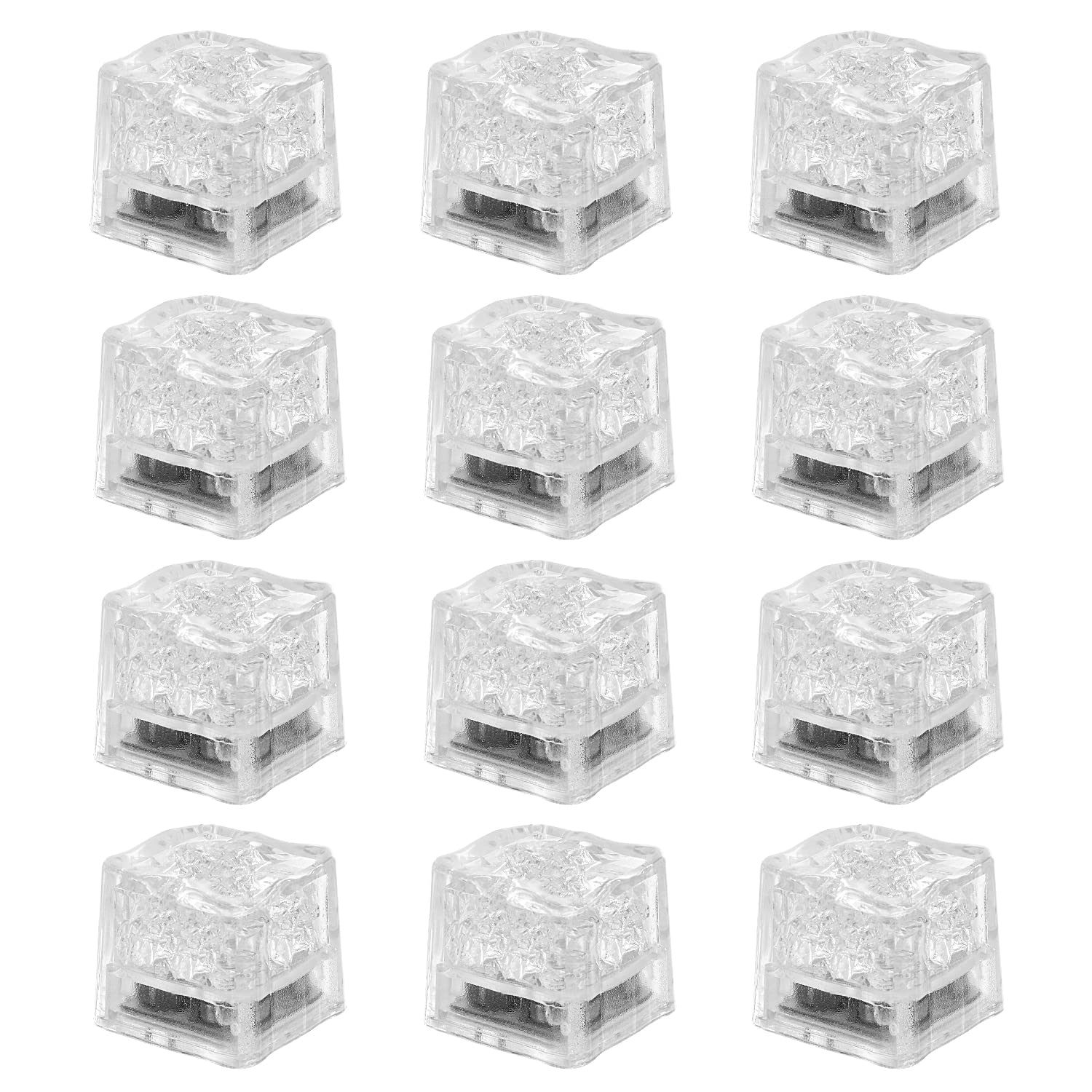 Nonley LED ice cubes activate with liquid for dramatic blue glow in cold beverages