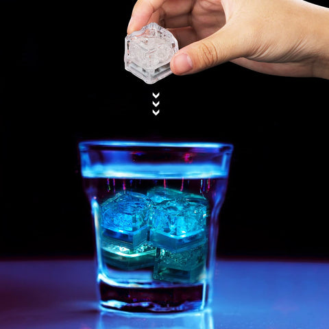Nonley blue LED ice cubes suit elegant weddings and upscale bars