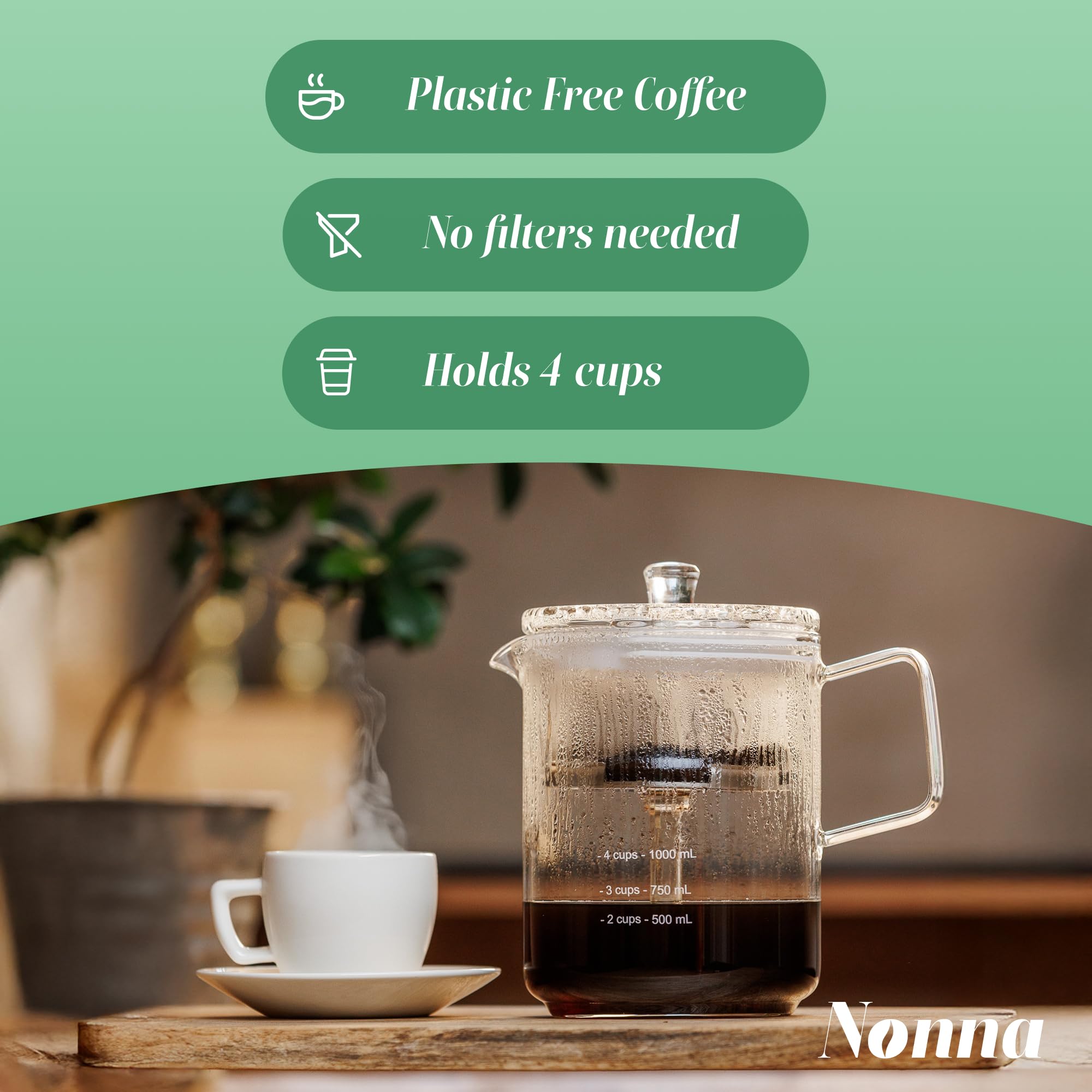 NONNA 2.0 metal heat diffuser promotes safe, steady heating on your stove.