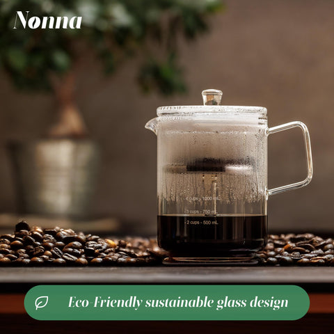 NONNA 2.0 rich coffee flow creates a comforting ritual with minimal plastic.
