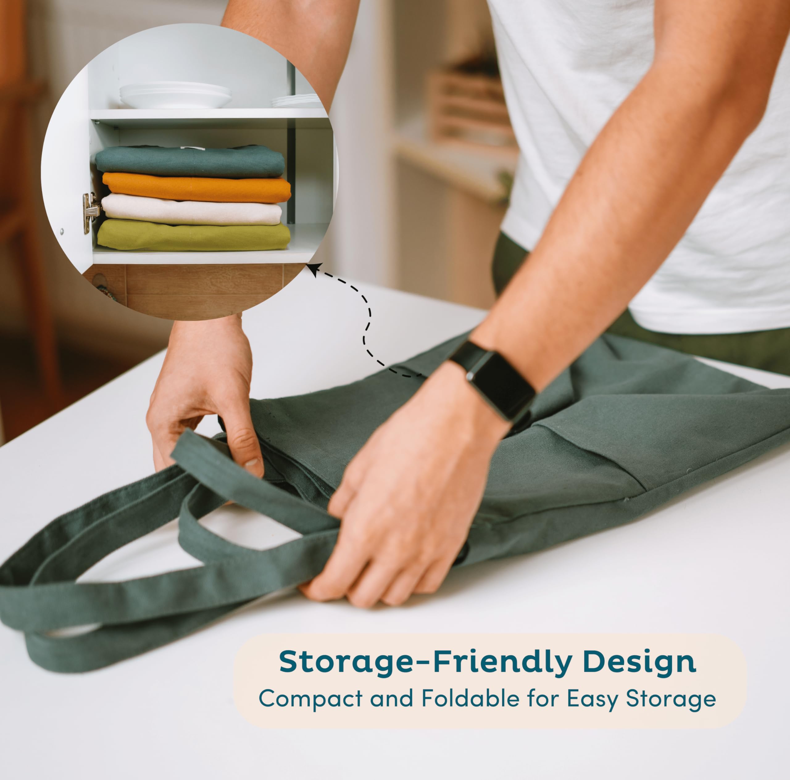 Nook Theory 3-Pack large stand-up tote ideal for grocery trips.
