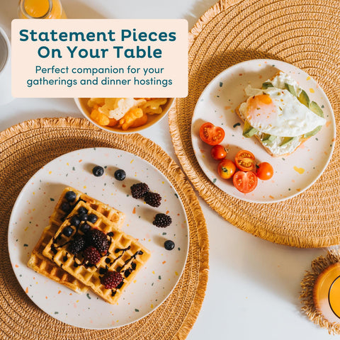 Nook Theory bamboo plate with matte finish resisting stains during meals