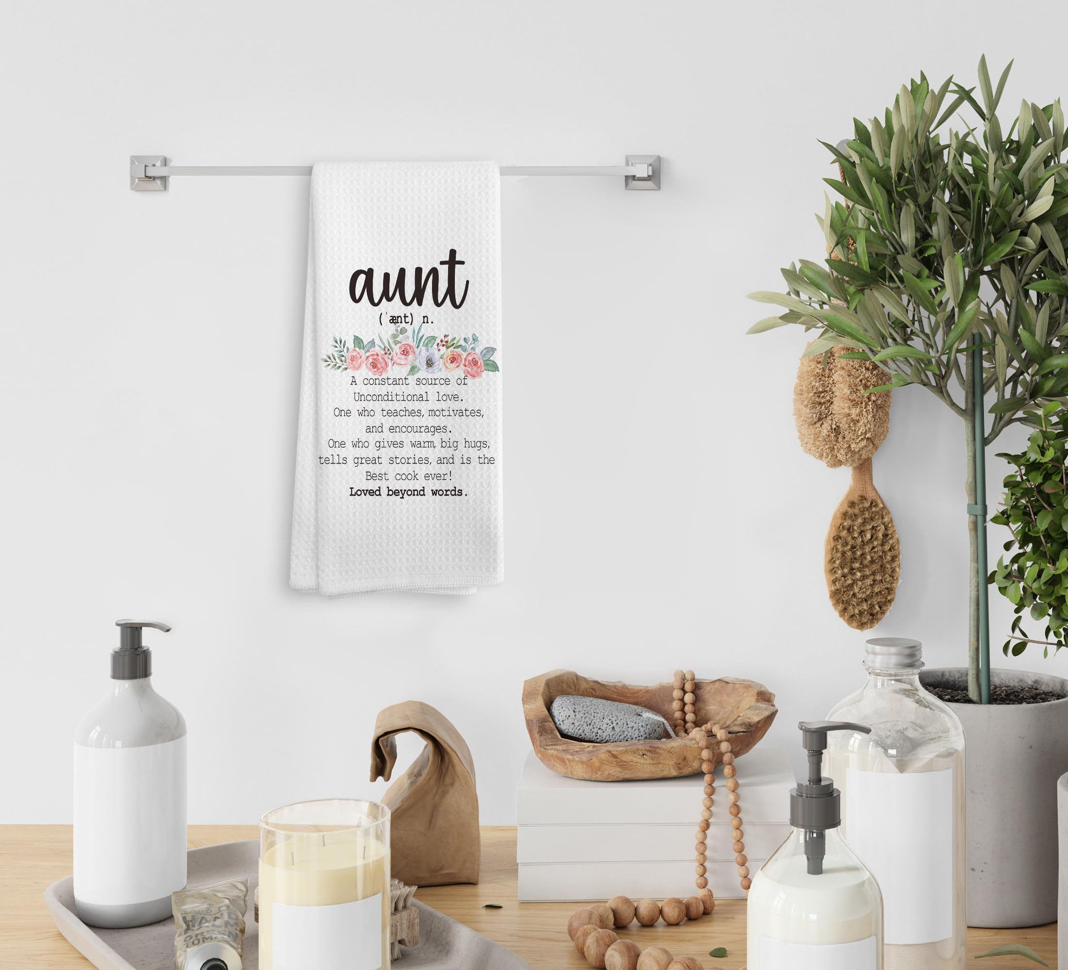 NOQL Aunt Gifts multi-use towel suits drying, mopping, and decorative touches.