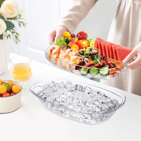 Norar stainless steel utensils included for easy serving.