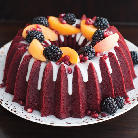 Nordic Ware Brilliance Bundt Gold provides radiant presentation for celebratory cakes.