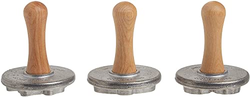 Nordic Ware cast aluminum stamps create 3D holiday designs on cookies