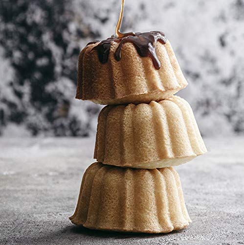 Nordic Ware Classic Bundtlette pan ready to bake six one-cup portions.