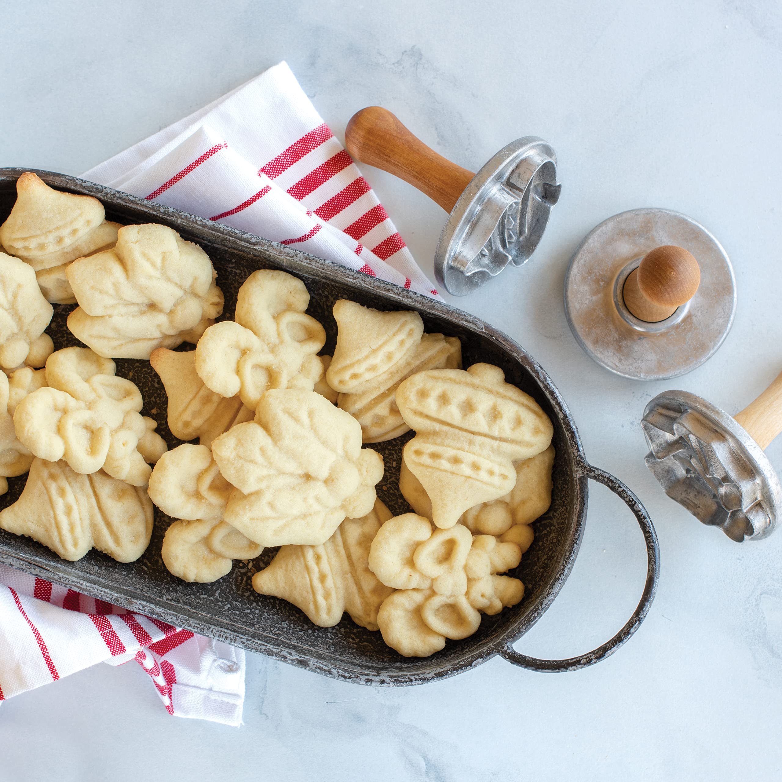 Nordic Ware roll dough and press to imprint designs