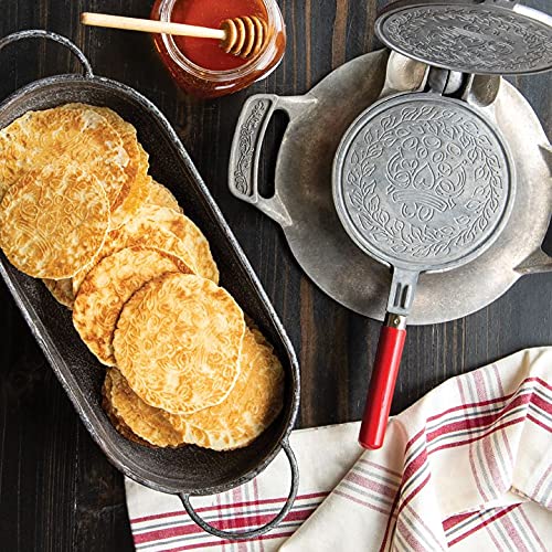 Nordic Ware cookie formed around cone demonstrating traditional rolling method.