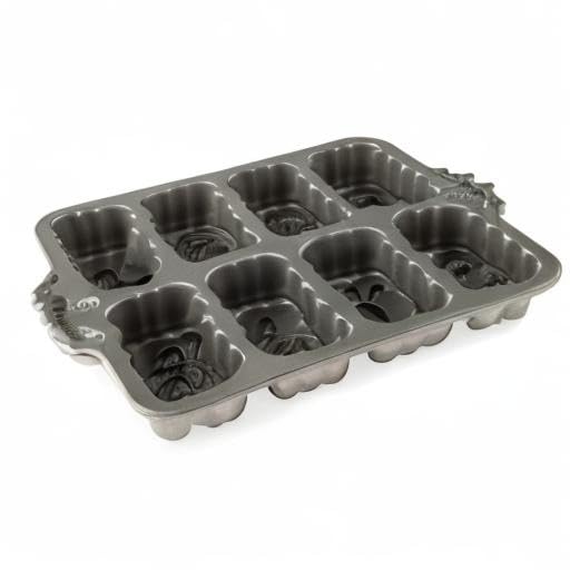 Nordic Ware Christmas tree design mini loaves for gatherings.
