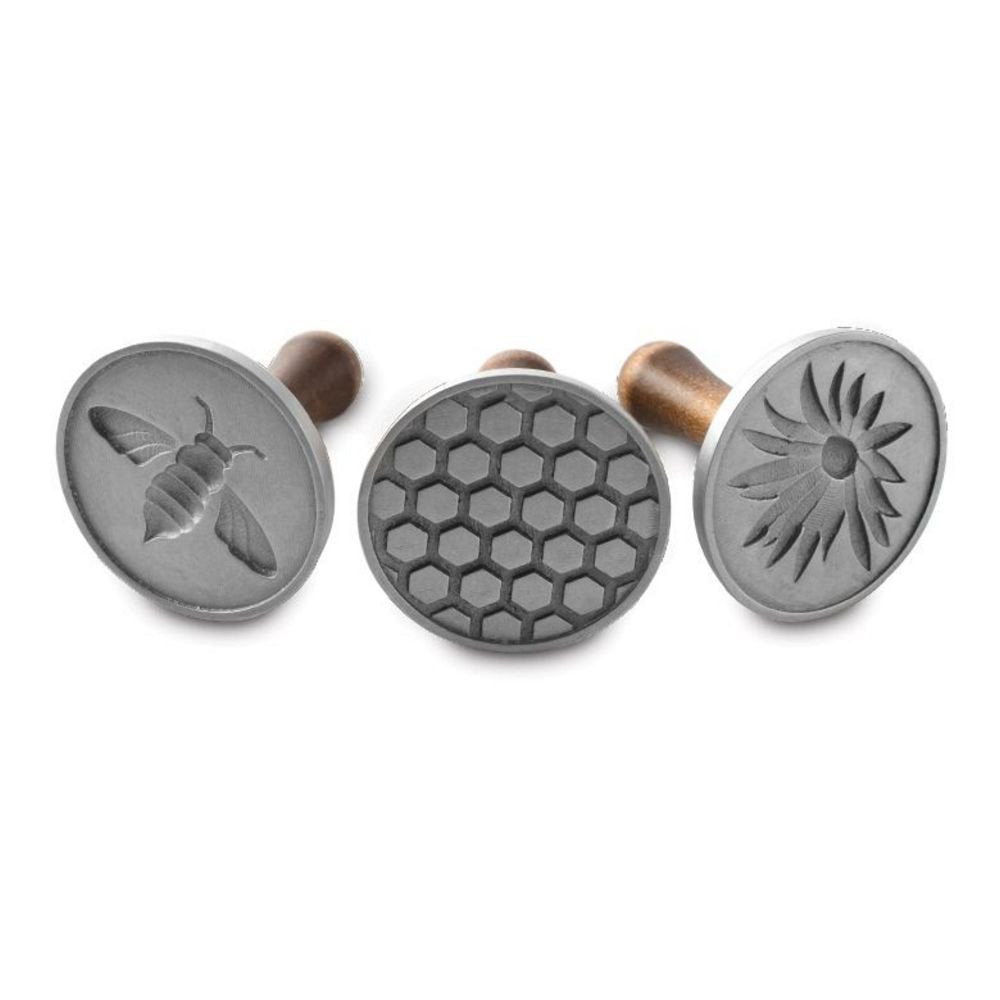 Nordic Ware Honeybee cookie stamp 3in design A creates crisp bee impressions for cookies