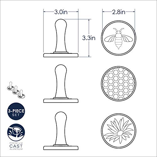 Nordic Ware Honeybee stamps wipe clean after use for easy care