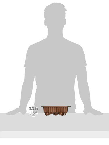 Pan dimensions and 6-cup capacity clearly shown for planning recipes
