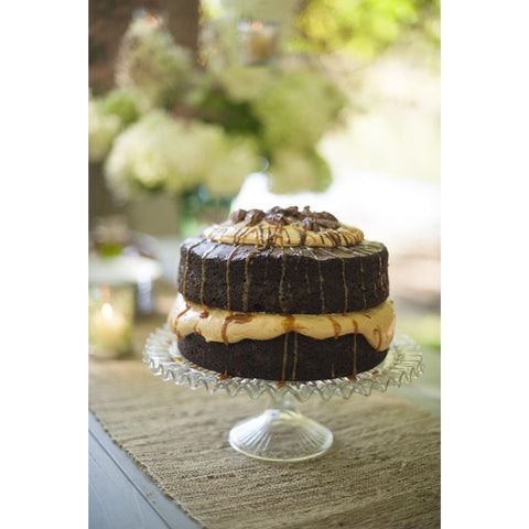 Nordic Ware Naturals 8-inch cake pan delivers even heat for consistent baking.