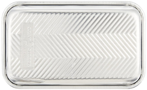 Nordic Ware Prism Loaf Pan reinforced steel rim resists warping during baking